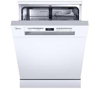 Midea SF 5.60NW14C Lave-vaisselle, autonome et encastrable, 60 cm, 14 MGD, entretien d'hygiène, 7 programmes, avec WiFi, délai de démarrage, ouverture automatique de la porte, 44 dB