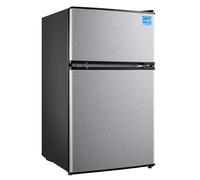 Midea WHD-113FSL Mini congélateur compact avec thermostat réglable, porte réversible, économie d'énergie, idéal pour chambre à coucher, bureau, chambre à coucher