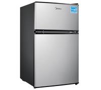 Midea WHD-113FSS1 réfrigérateur-congélateur Autonome Noir, Acier inoxydable 87,78 L - Réfrigérateurs-congélateurs (87,78 L, Noir, Acier inoxydable)