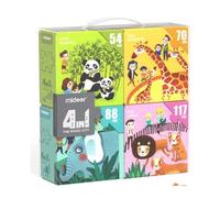 Mideer – Puzzles évolutifs Animaux MD3164 – Carton