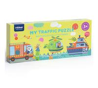Mideer Puzzle éducatif Mon Trafic – Voitures & camions pour enfants