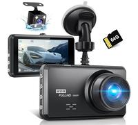 Miden S7 2.5K Dashcam Voiture Avant Arrière,Carte SD 64G,Camera Embarquée Voiture 1600P+1080P FHD,IPS 3.2" Camera Voiture Grand Angle de 336 °,G-Capteur,WDR,24H Mode Parking,Enregistrement en Boucle