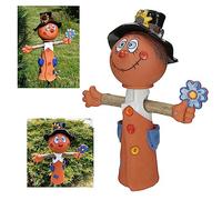 Midene Decoration Jardin Exterieur Statue en Céramique - Deco Extérieur - Figurines pour Jardin - Faite à la Main, Résistant au Gel, Cadeau Unique pour Les jardiniers - Piquet d'épouvantail