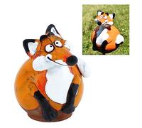 Midene Decoration Jardin Exterieur Statue en Céramique - Deco Extérieur - Figurines pour Jardin - Faite à la Main, Résistant au Gel, Cadeau Unique pour Les jardiniers - Renard