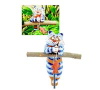 Midene Decoration Jardin Exterieur Statue en Céramique - Deco Extérieur - Figurines pour Jardin - Faite à la Main, Résistant au Gel, Cadeau Unique pour Les jardiniers - Chat