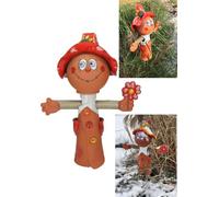 Midene Decoration Jardin Exterieur Statue en Céramique - Deco Extérieur - Figurines pour Jardin - Faite à la Main, Résistant au Gel, Cadeau Unique pour Les jardiniers