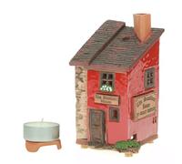 Midene Photophore miniature en céramique de la plus petite maison originale du Royaume-Uni Décoration de chambre Fabriqué à la main Mini maison de collection
