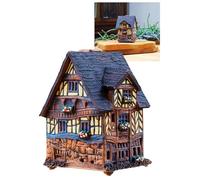 Midene Porte-encens en céramique en forme de cône - Décoration de pièce - Fabriqué à la main - Maison miniature à bois à Rennes en Normandie, France R279