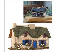 Midene Porte-encens en céramique en forme de cône - Décoration de pièce fabriquée à la main - Miniature de collection ancienne à Bretagne, France R296