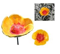 Midene Statue en Céramique - Décoration de Jardin - Résistant au Gel - Faite à la Main - Cadeau Unique pour Les jardiniers - Piquet de Jardin Fleuri