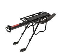 MidGard Porte-bagages de vélo pour tige de selle en alliage d'aluminium avec réflecteur réglable pour vélos de 24 à 29 pouces, charge maximale 50 kg, garde-boue inclus