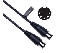 Midi Câble DIN 5 Broches Fiche mâle Connecteur Fil Cordon pour Midi Interface, Clavier Maitre Synthétiseur, Sampler, Drum machine, Séquenceurs, Processeur d'effets, Échantillonneurs, Pad musique 2m