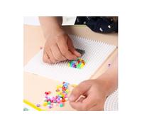 Hama Plaque Midi carrée assemblable pour perles Ø5 mm Blanche
