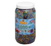 Hama Pot de perles à repasser Midi 13 000 – mélange paillettes multicolore
