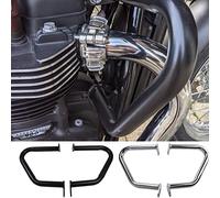 Midimttop Bumper Engine Guard Bar Replacement for Bonneville T100 T120 Street Twin Speed Twin Thruxton R Speedmaster 2017 2018 2019 2020 2021 Protecteur de barre de sécurité (Chrome)