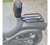 Midimttop compatible with Vulcan S 650 VN650/EN650 2015 2016 2017 2018 2019 2020 2021 2022 2023 2024 Porte-bagage pour moto, barre de support de dossier amovible