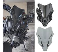 Midimttop Pare-Brise de Moto Pare-Brise Protecteur Coupe-Vent Flyscreen Pare-Brise Déflecteur de carénage Avant Replacement for MT-07 MT07 MT 07 Accessoires 2021-2023 (Fumée légère)