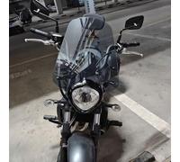 Midimttop Pare-Brise Moto avec Support de Montage Déflecteur de Vent Visière Replacement for Vulcan S 650 VN 650 en 650 2015-2024 (Légère fumée)