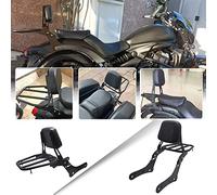 Midimttop Replacement for Vulcan S 650 VN650/EN650 2015 2016 2017 2018 2019 2020 2021 2022 2023 2024 Moto Sissy Bar Dossier avec Porte-Bagages