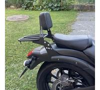 Midimttop Sissy Bar avec Dossier Amovible et Porte-Bagages Replacement for Vulcan S 650 VN650/EN650 Accessoires 2015 2016 2017 2018 2019 2020 2021 2022 2023 2024