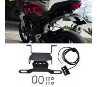 Midimttop Support de Plaque d'immatriculation en Acier Inoxydable Replacement for CB300R CB250R CB150R CB125R 2018-2022 2023 Accessoires Tail Tidy Fender Eliminator Plaque d'immatriculation Tail Tidy