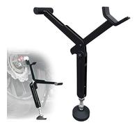 MidingChai Bequille Moto Pliable, Crics de Levage Portable pour Roue Arrière, Leve Moto Universel avec Poignée, Hauteur et Angle Réglables, pour la Plupart de Moto, Vélo, Tout-Terrain