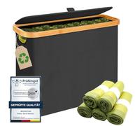 MidingChai Panier de rangement pour sacs jaunes - Espace de rangement pour au moins 25 rouleaux de sacs jaunes - Bac pratique pour sacs poubelle - Organiseur compact