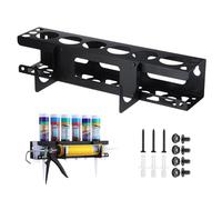 MidingChai Polyvalent Support Aerosol, Support Cartouche Silicone Utilitaire, Support Mural pour Flacon Pulvérisateur, 6 Trous Pour Tubes en Silicone，Pot Rack Studio Pour Garage, Atelier et Maison
