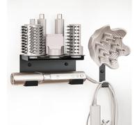 MidingChai Porte Seche Cheveux Shark Flexstyle Support Cheveux Mural 6 en 1 Compatible avec HD430 HD435 HD440, Support Sèche Cheveux Acier Inoxydable avec Crochet Câble