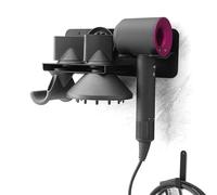 MidingChai Support Seche Cheveux Compatible avec Dyson-Supersonic, Porte Seche Cheveux Mural, Porte Seche Cheveux sans Percage Peut Contenir Jusqu'à 5 Embouts de sèche-Cheveux pour Hôtel, Barbershop