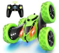 MidiVix Voiture télécommandée pour enfantsée, 2,4 GHz, Double Face, rotative à 360 °, avec phares, 4 WD, Off Road Drift RC, Jouet Cadeau pour garçons de 6 à 12 Ans, Vert