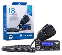 Midland 18 Ricetransmetteur CB Véhiculaire St conçu pour Offrir des Performances supérieures dans Un Format Plus Petit et Pratique, sans compromettre la qualité et Les fonctionnalités Premium.