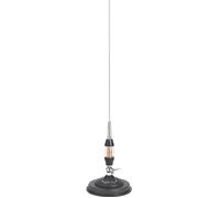 Midland - Antenne CB Magnétique LC65 Radio CB en Acier Inoxydable, Fréquence 26,8-27,6 MHz, Puissance Maximale 300W, Longueur 115 cm, Câble de 4 m pour Voiture et Camion