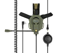 Midland Bow M Tactical Casque Audio Tactique avec Micro-Tige/PTT Tactique pour Kenwood G11/G10/CT210/CT410/CT710/790