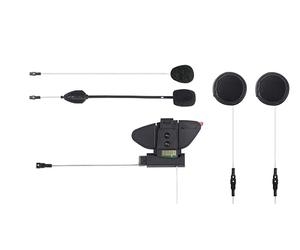 Midland - BT Pro Audio Kit Accessoires Moto Câblage Casque 2, Intercom Moto Écouteur Casque, 2 Enceinte Puissante Super Bass Sound - Micro Microphone Haut Parleur avec Bras, Base Attache et Fixation