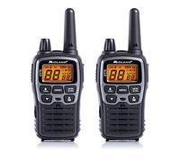 Midland C1180 XT70 - Émetteur-Récepteur Radio Professionnel Bi-bande Talkie Walkie à Recharge Rapide - Couleur Grise - 69 LPD et 24 PMR446, 12 km de Portée, 38 Tonalités, 83 Codes - Lot de 2