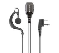 Midland Micro avec écouteur mono MA21-L PRO – câble spiralé, VOX/PTT, connecteur L 2-pin, Noir