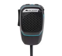 Midland Dual Mike, Microphone CB Numérique Bluetooth Préamplifié à 6 Broches, Connectable à la CB et au Smartphone, avec PTT Analogique, Haut-Parleur et DSP pour Une Meilleure Qualité de Voix