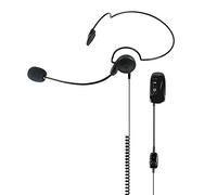 Midland - Écouteurs Bluetooth sans Fil, Écouteur C1203 avec Archet Réglable - Kit Audio avec Micro Microphone à Bras, Oreillette, Câble USB pour Recharge et Bouton PTT pour Activation Vocale Immédiate