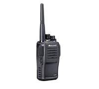 Midland G15 Pro C1127.S6 Lot de 2 valises radio PMR446 pour chantier avec batterie lithium-ion 1600 mAh, chargeur sur pied et microphones d'enceinte SM-600-M