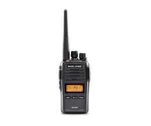 Midland G18 Pro NC Talkie-walkie PMR446 à usage libre, conforme aux normes militaires et doté d'un système d'annulation du bruit pour des échanges