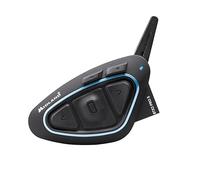 Midland - Intercom Moto BTX2 Pro S LR Solo Individuel Universal, Écouteurs Bluetooth sans Fil Casque Moto Étanche IPX6, Double Processeur BT 1,6Km et 4 Couple, Batterie 23H, Anti Bruit et Audio Hi-FI