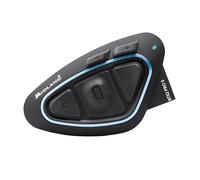 Midland - Intercom Moto BTX2 Pro S Solo Individuel Universal, Écouteurs Bluetooth sans Fil Casque Moto Étanche IPX6 avec Double Processeur BT, 800 m, 4 Couple, Batterie 23H, Anti Bruit et Audio Hi-FI
