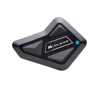 Midland- Intercom Moto ECE2206 New BT Mini Individuel, Écouteurs Bluetooth sans Fil Casque Moto Étanche Waterproof, Portée 500m, Autonomie 8H Anti Bruit Compatible avec TFT GPS Smartphone, 4 Personnes