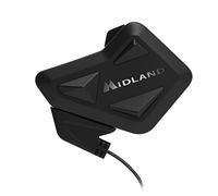 Midland- Intercom Moto ECE2206 New BT Mini Individuel, Écouteurs Bluetooth sans Fil Casque Moto Étanche Waterproof, Portée 500m, Autonomie 8H Anti Bruit Compatible avec TFT GPS Smartphone, 4 Personnes