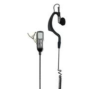 Midland MA21-L Microphone avec Écouteur Mono Réglable, Accessoire Radio Bidirectionnelle avec Câble en Spirale à Double Jack/Pin, PTT et VOX Sélectionnables