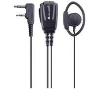 MIDLAND MA24 LK C1611 - Oreillette en D et Microphone PTT 2 Broches Kenwood