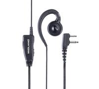 Midland MA29 Secure TX Microphone avec PTT 2 broches Ce modèle est conçu pour être porté sur les deux oreilles, assurant l'hygiène. Le bouton PTT intégré facilite la communication même