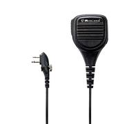 Midland MA25-M C1129, Microphone Haut-Parleur pour Radio, Prise 2 Broches, Connectivité UHF, Compatible avec Les Talkies-Walkies, Noir