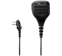 Midland - Micro Haut Parleur MA25-M pour Talkie Walkie Compatible avec Radio Séries G15 Pro, G18 Pro et Arctic - Microphone Épaule Rotatif, Connecteur à Vis 2 PIN Motorola, Audio Clair